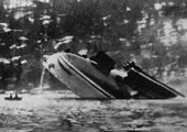 Popa del Bl�cher, hundido en el fiordo de Oslo