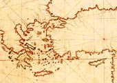 Egeo, Mediterr�neo Grecia y Anatolia seg�n Piri Reis